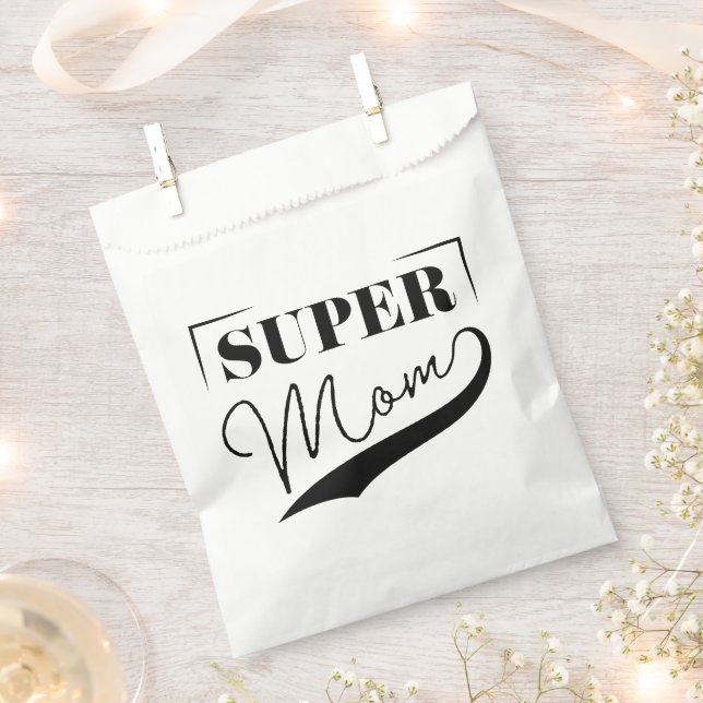 Sachets En Papier Super Maman (Coupé)