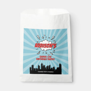 Sachets En Papier Superhero Comic Fête d'anniversaire Favoriser les 