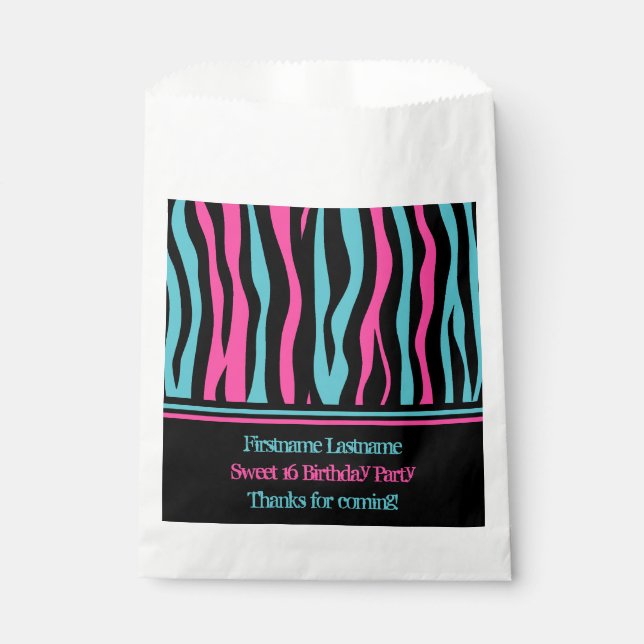 Sachets En Papier Sweet 16 merci (Devant)