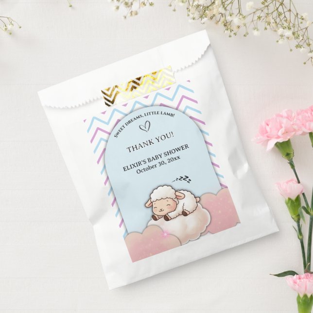 Sachets En Papier Sweet Dreams Little Lamb Cute Kawaii Baby shower (Scellé)