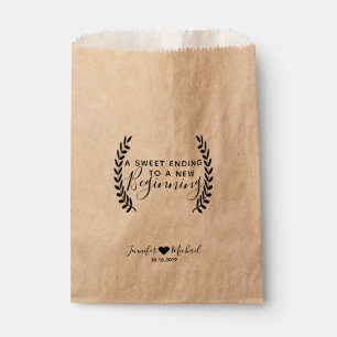 Sachets En Papier Sweet Finding to New Begin Wedding Favor Bag