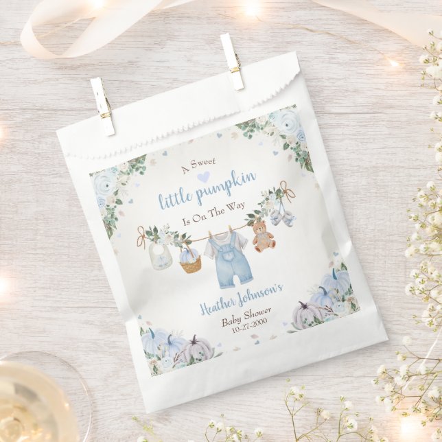 Sachets En Papier Sweet Little Pumpkin Autumn Baby Shower (Coupé)