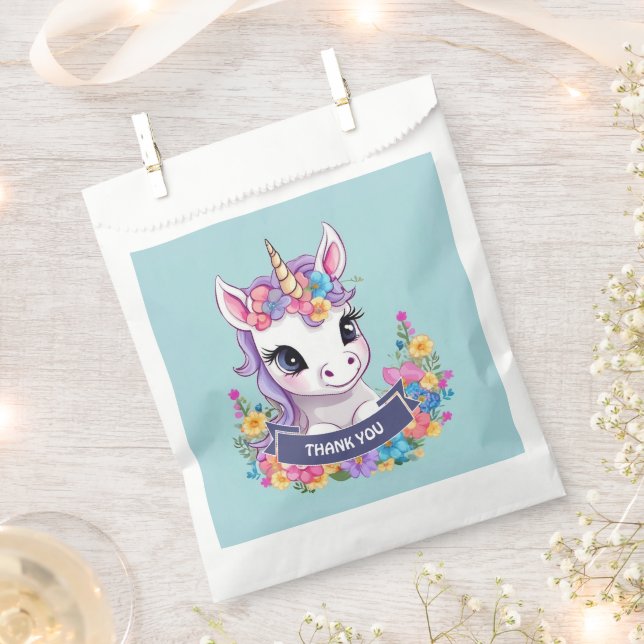 Sachets En Papier Sweet Magique Baby Unicorn (Coupé)