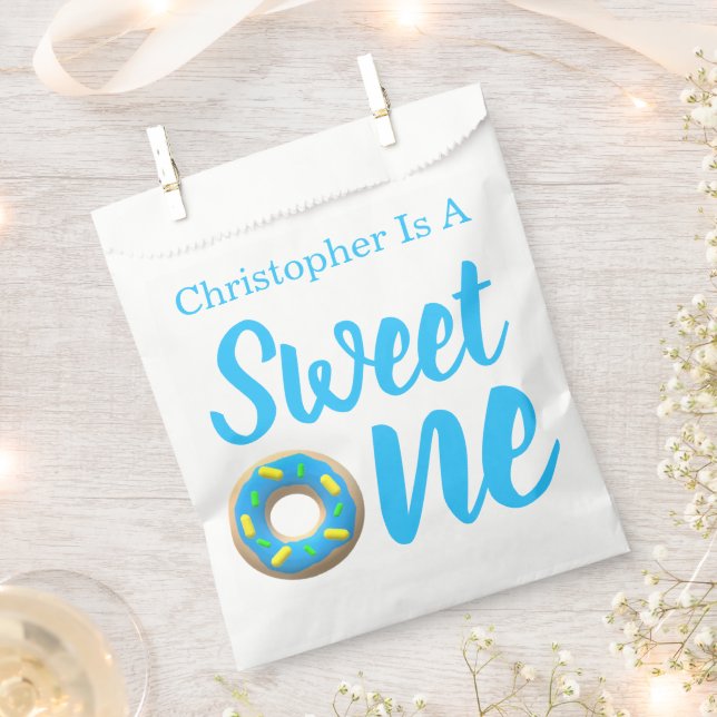 Sachets En Papier Sweet One Donut 1er anniversaire (Coupé)