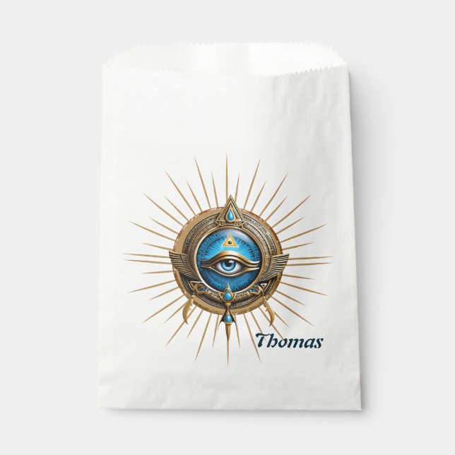 Sachets En Papier Symbole de l'oeil allant égyptien, (Devant)