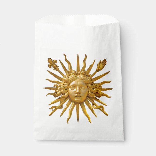 Sachets En Papier Symbole de Louis XIV le Roi Soleil (Devant)