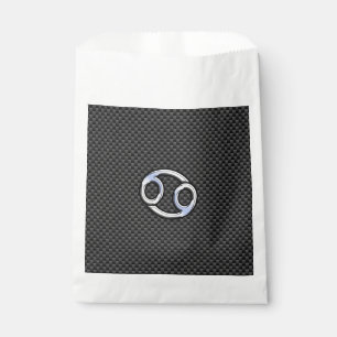 Sachets En Papier Symbole moderne du cancer Zodiac Fibre de carbone 