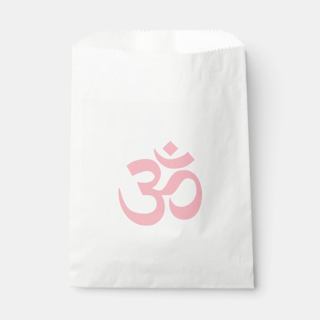 Sachets En Papier Symbole Om rose clair (Devant)