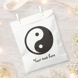 Sachets En Papier Symbole Yin Yang - tatouage solide