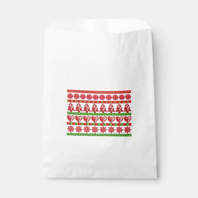 Sachets En Papier Symboles de Noël (Devant)