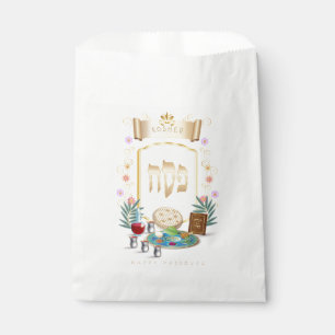 Sachets En Papier Symboles de pêche du séder de Pessah Kosher