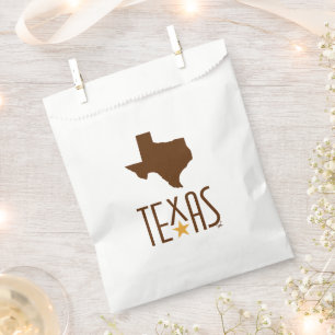 Sachets En Papier Symboles du Texas, État du Texas, marron