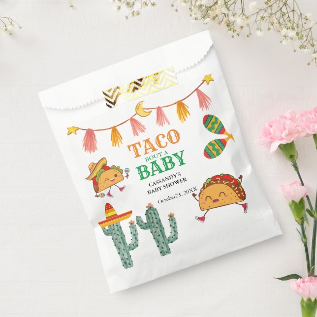 Sachets En Papier Taco bout Baby Baby shower mexicain faveurs (Scellé)