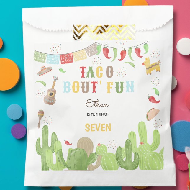 Sachets En Papier Taco bout' fun fiesta mexicaine anniversaire (Créateur téléchargé)