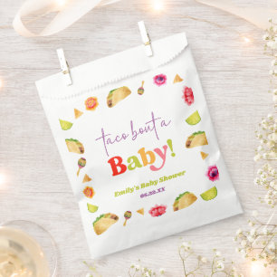 Sachets En Papier Taco Bout Un Bébé ! Baby shower Fiesta