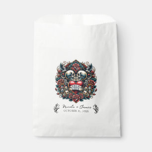 Sachets En Papier Tatouage de mariage coeur squelette d'amour vrai