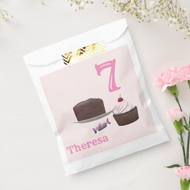 Sachets En Papier Teaparty Anniversaire Favoriser Sac (Créateur téléchargé)