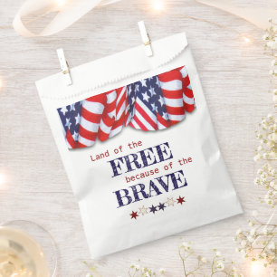 Sachets En Papier Terre patriotique du Bunting libre