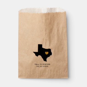 Sachets En Papier Texas Wedding Favor Treat Sacks, Sacs-cadeaux