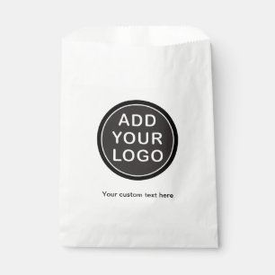 Sachets En Papier Texte et logo fait sur commande, photo ou