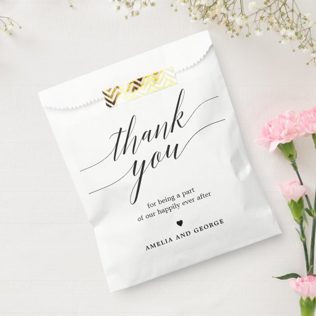 Sachets En Papier Texte Moderne Éditable de Couleur (Scellé)