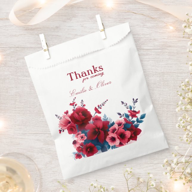 Sachets En Papier Thanks for coming and your name (Coupé)