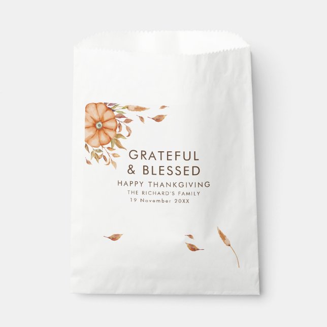 Sachets En Papier Thanksgiving Dîner Invitation Boho Theme (Devant)