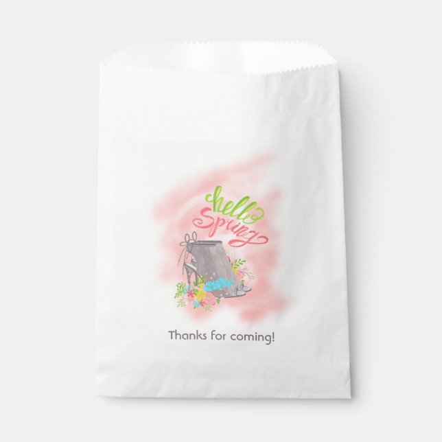 Sachets En Papier Thé de printemps (Devant)