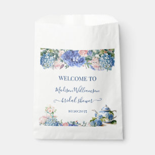 Sachets En Papier Thé de Remise de Cadeaux de Mariée aux Hortensias