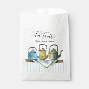Sachets En Papier Thé Pots Ferme Décor Aquarelle Vintage Napkin