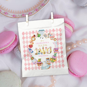 Sachets En Papier Thé rose Alice au pays des merveilles pour deux pe