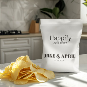 Sachets En Papier Thème de Mariage doré noir riche