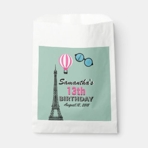 Sachets En Papier Thème Paris Joyeux Anniversaire Treat Favoriser le