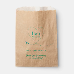 Sachets En Papier Thème Voyage Coeur de l'avion Traiter Snack Goody