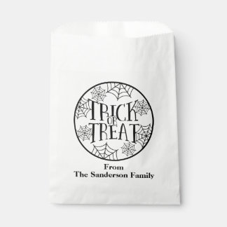 Sachets En Papier Ticket ou traitement personnalisé Halloween Favori