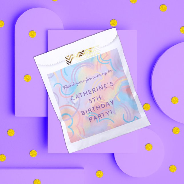 Sachets En Papier Tie Dye Rainbow (Créateur téléchargé)