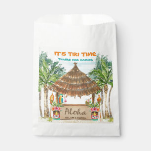 Sachets En Papier Tiki Luau Plage tropicale