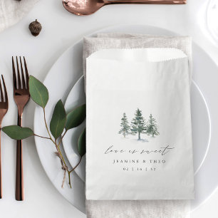 Sachets En Papier Timber Grove   Mariage "L'amour est doux"