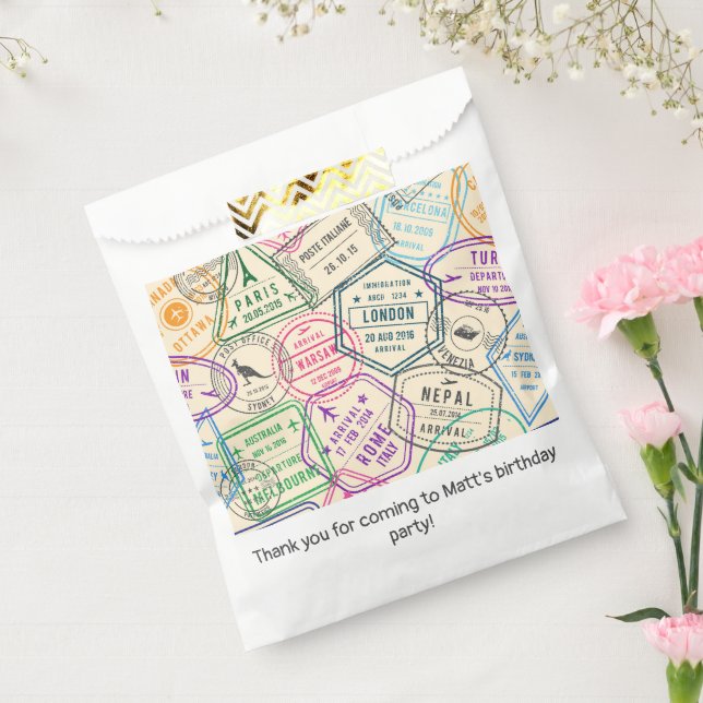 Sachets En Papier Timbres de Voyage (Scellé)