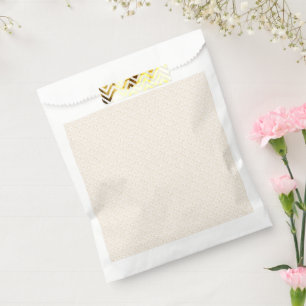 Sachets En Papier Tissu blanc cassé avec un subtil, extensible, peti