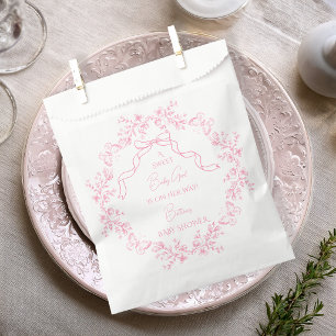 Sachets En Papier Toile de Jouy Chinoiserie Papillons Baby Shower