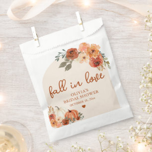 Sachets En Papier Tombez amoureux de la douche de mariée Bohème Citr