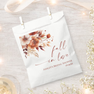 Sachets En Papier Tombez Amoureux Floral Mariage Rusty Burgundy