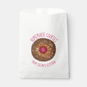 Sachets En Papier Torte Linzer Raspberry Cookies faits maison cuits