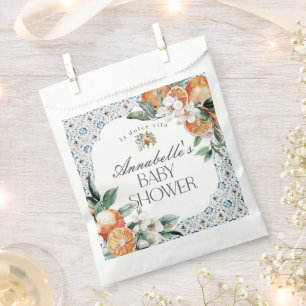 Sachets En Papier Toscane Carrelage Citrus Baby shower grec Dessert