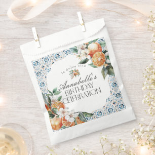 Sachets En Papier Toscane Carrelage Citrus Orange Anniversaire Fête 