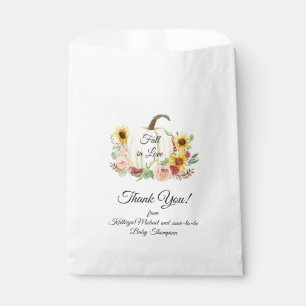 Sachets En Papier Tournesol Bourgogne Floral Rustique Citrouille Aut