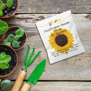 Sachets En Papier Tournesol Graine Économiser Papier Jardin