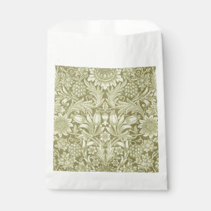 Sachets En Papier Tournesol William Morris Vintage Olive Damask