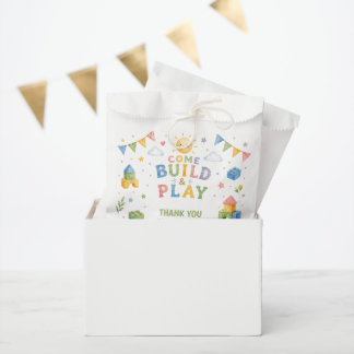 Sachets En Papier Tous âges, Blocs de construction anniversaire enfa